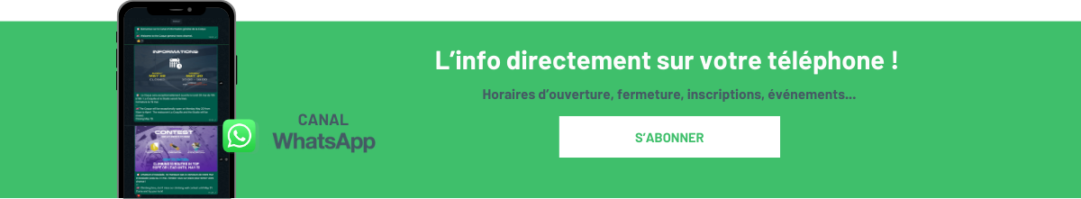 Abonnez-vous sur Whatsapp